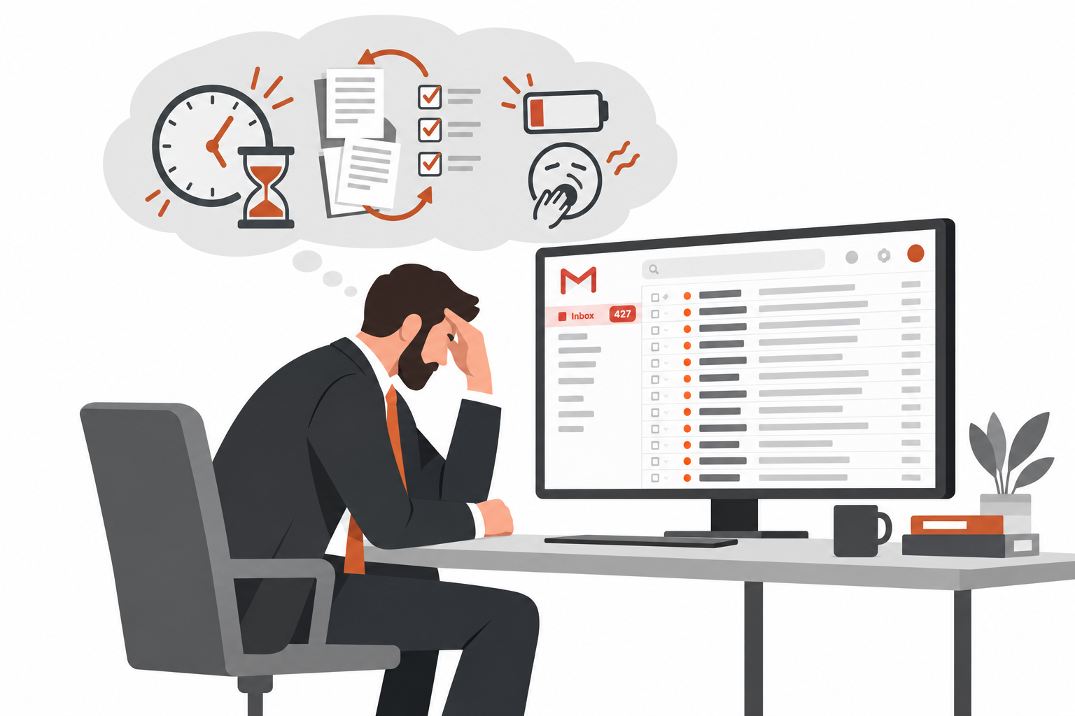 Automatización que clasifica los correos por urgencia y los organiza en una planilla Excel